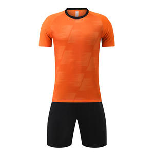 Conjunto de Fútbol para Hombre, Adulto, Entrenamiento, Manga Corta, Chaqueta de Equipo, Malla, Diseño Sólido, Venta al Por Mayor, Comercio Exterior Transfronterizo - Product Image 5