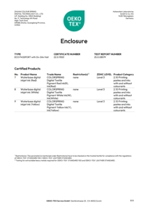 Tinta Blanca para DTF Colorspring de 1000 ml, Certificación OEKO-TEX ECO PASSPORT - Product Image 4