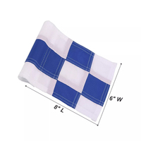 Vente en gros Logo miniature double face personnalisé Drapeaux de golf en nylon Mini drapeaux de golf avec logo double face Vente en gros