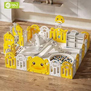 Luxe Opvouwbare Indoor Speelhek Corrales Para Bebes Veiligheid Plastic Baby Hek Boxen Voor Baby