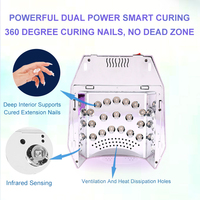 Ventes chaudes Prix de gros 98W Lampe UV LED professionnelle rechargeable portable pour le séchage des ongles Flash Cure pour l'art des ongles