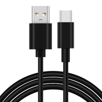 Kabel Data Fleksibel TPE USB Type C Pengisian Cepat 3A Arus Tinggi