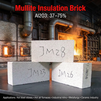 Brique isolante en mullite JM23 1260 ° Four tunnel C pour projets de grande envergure - CCS≥1.2MPa et faible stockage de chaleur