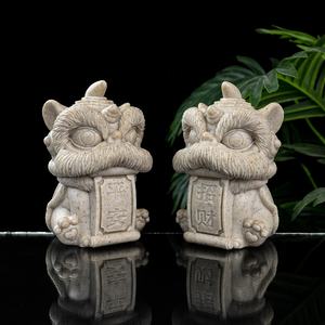 Toptan özel Feng Shui reçine aslan heykeli aslan dans çin aslan tasarım elemanı yaratıcı masa dekoratif - Product Image 5