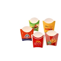 Caja de Embalaje Personalizable para Papas Fritas, 230g, Cartón de Grado Alimenticio Resistente al Aceite, Contenedor para Llevar Comida; OEM/ODM