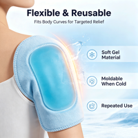 Compresse de gel réutilisable chaude et froide à succès avec sangle réglable pour épaule, cou, jambe – Sac de refroidissement physique