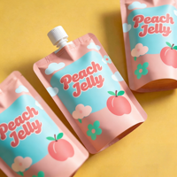 Pochette à bec verseur réutilisable imprimée sur mesure pour lait, gelée, huile d'olive - Emballage alimentaire recyclable avec couleurs personnalisées