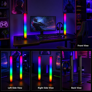 Barra Luminosa LED Intelligente <span class=keywords><strong>KA</strong></span> con Controllo App e Vocale, Effetto Arcobaleno RGB, Lampada da Scrivania per Gaming, TV e Decorazione Stanza PC - Product Image 6