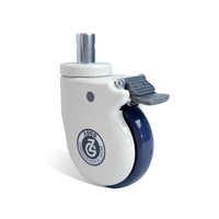 Roue pivotante à frein individuel de 5 pouces (125 mm) pour lit d'hôpital