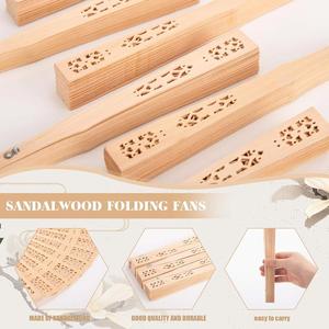 Abanicos de Mano de Madera Personalizados, Abanicos Rústicos Elegantes para Despedida de Soltera, Recuerdos de Boda en la Playa y de Verano - Product Image 3