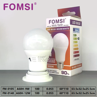 Bombilla LED FOMSI de Alta Calidad, 9W, E27/E14, 3CCT, Interruptor DIP, Espectro Completo, Venta al por Mayor de Fábrica