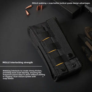 Pochette de coque tactique, pochette Molle Shot Shell Holder 12G/20G, sac de recharge de munitions 25 cartouches - Product Image 6