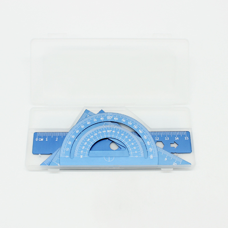 Sky Blue 15cm [Boxed] Ruler with Shape
