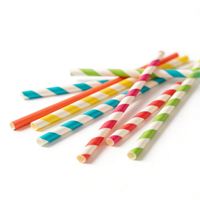 Pailles en papier plates à trois trous, personnalisées, jetables, biodégradables, pour boissons chaudes, avec emballage individuel