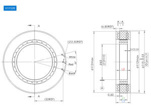 มอเตอร์ดีดีอาร์แบบไร้โครงข่ายขับตรงจากโรงงาน พร้อมแรงบิดสูง ขนาดเส้นผ่านศูนย์กลางภายนอก 115 มม. ความสูง 26 มม. สำหรับข้อต่อหุ่นยนต์ - Product Image 6