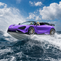 Supercar aquatique professionnelle de luxe en fibre de verre avec moteur hors-bord, vitesse maximale 50 km/h, pour la course sur lac et océan