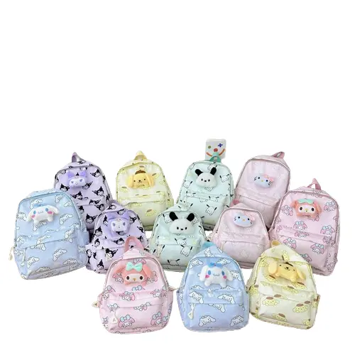 Cartoon Sanrio Wholesale Cinnamoroll My Melody School Bag Cute Kuromi Sanrioed Student Bag Backpack Kuromi Shoulder Bags