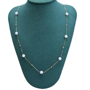 Zhuji <b>Edison</b> 11-12mm White Round S925 Silver Pendant Necklace Strong <b>Light</b> Fine Flaws Elegant and Durable - Product Image 5