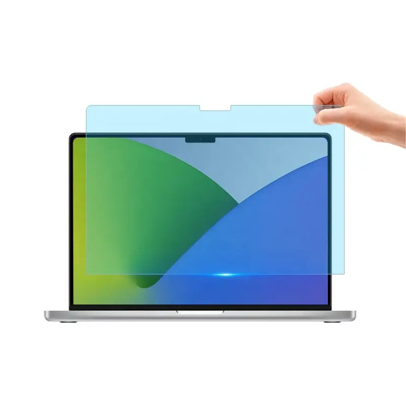 Mat ekran koruyucu Anti mavi ışık çıkarılabilir ekran filtresi için Macbook 14.2 inç