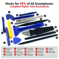 Kit d'outils de réparation électronique 40 pièces : tournevis de précision, levier de démontage, ventouse, broche SIM, outils d'ouverture de téléphone portable