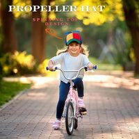 Gorra de Béisbol Unisex Colorida y Ajustable con Diseño de Hélice de Helicóptero, Ideal para Niños y Niñas, Regalo Promocional