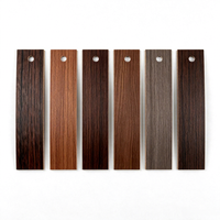 Ruban de bordure en mélamine flexible personnalisable en gros, moulure vinyle, ruban de bordure noir effet bois, ruban de bordure PVC