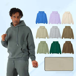 H5560 Guangzhou Clothing Manufacturer Custom 360 Gsm Cotton Blends French Terry <b>Hoodies</b> <b>Men</b> <b>Hoodies</b> - Product Image 2