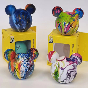 Thông Minh Pocket Kích Thước Mini Dễ Thương Phim Hoạt Hình Gấu Hình Dạng Đầu Xách Tay Quà Tặng 3W Loa Không Dây - Product Image 5