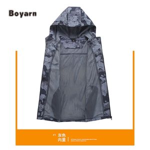 Boyarn Men's Woven Casual Shell Varsity Jacket <b>Waterproof</b> Breathable Hooded <b>Long</b> Sleeve Winter <b>Coat</b> Stand Plus Size Outdoor - Product Image 5