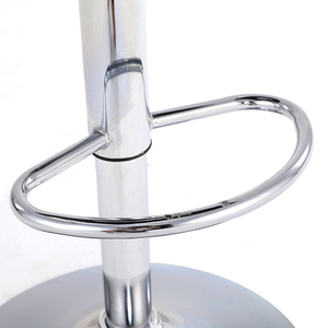 Taburetes de Cocina de Lujo, Ajustables y Giratorios, con Base Cromada y Asiento de Cuero Negro <span class=keywords><strong>para</strong></span> Cocina - Product Image 6