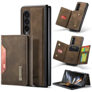Luxus Handy tasche Buch Geldbörse Schutz Flip Cover Brieftasche Fall für Samsung Galaxy Z Fold 3 4