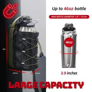 Bolsa de Gimnasio Magnética Tomic Personalizada, Bolsa de Gimnasio Magnética Unisex para Entrenamiento, Viajes y Deportes, Bolsa Bandolera Magnética Pequeña con Porta Botella de Agua - Product Image 5