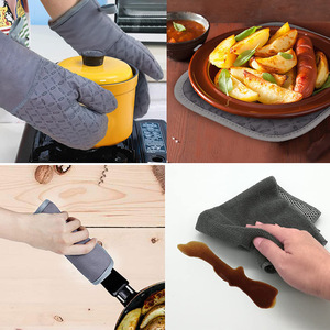 Vente en gros avec surface antidérapante en silicone, gants de four et maniques de protection du <span class=keywords><strong>poignet</strong></span> extra longs pour la <span class=keywords><strong>cuisine</strong></span> - Product Image 6