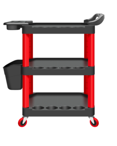 Chariot de lavage de <span class=keywords><strong>voiture</strong></span> à 3 niveaux amovible |   Panneau perforé et crochets - Pour ranger d'autres outils de nettoyage automobile - Product Image 1