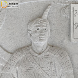 Esculturas en relieve de piedra Bahua, figuras talladas en mármol blanco para parques, templos, paredes culturales, diseño chino. - Product Image 1