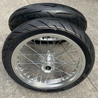 Kit Roda Supermoto Surron Ultra Bee 17 Inci CNC Anti-Korosi Aluminium Performa Tinggi Depan Belakang Sepeda Motor Listrik E-bike