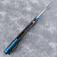 Couteaux BM 535 EDC avec manche en fibre de carbone noire, couteau de survie en plein air, couteau de chasse, couteau pliant tactique de poche