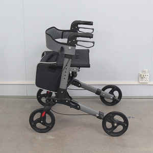 Déambulateur pliable et portable avec panier de rangement pour personnes âgées, aide à la mobilité - Product Image 2
