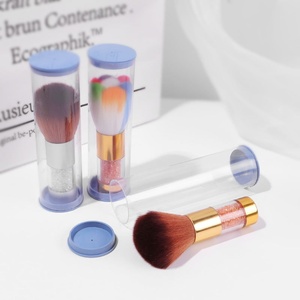 Brocha de Uñas Profesional de Acrílico y Nailon con Descuento, Herramienta de Manicura con Función de Limpieza de Polvo, Brocha de Maquillaje Colorida - Product Image 6