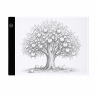 Tableau lumineux LED portable en acrylique A5 A4 A3, le plus vendu en Guangdong, pour le traçage et la peinture au diamant