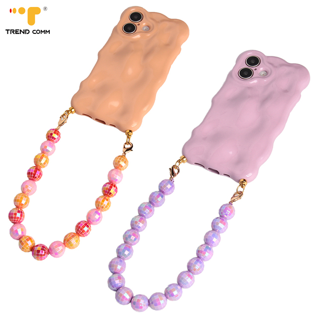 Anti-Fall Three-dimensional Wave Pattern TPU Mobile Phone Case for iPhone 16 PRO MAX Sublimation PC