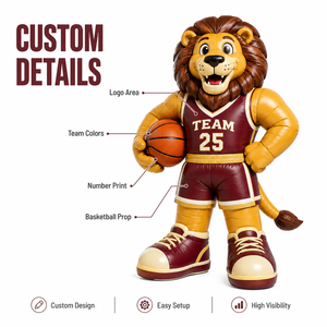 Uniformi Gonfiabili Personalizzate per Squadre e Decorazioni Gonfiabili per <span class=keywords><strong>Mascotte</strong></span>, Adatte per Partite di Basket e Feste dei Tifosi - Product Image 3