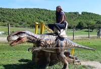Machine à monter à dos de dinosaure, dinosaures animatroniques à monter pour enfants