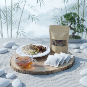 Sachets de tisane à la racine de Morinda violette (Abelmoschus) – Produit par NHAT MINH PT Natural Ba Kich Heath Tea - Product Image 1