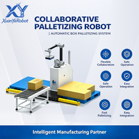 Palettiseur collaboratif à 6 axes, empileur de cartons humain-robot pour l'emballage en entrepôt
