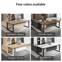 Ensemble de chaise de bureau de direction en bois de luxe léger, mobilier de rangement haut de gamme moderne et minimaliste pour superviseur et manager