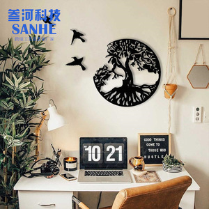 Árbol DE LA VIDA Metal pared arte colgante jardín esculturas <span class=keywords><strong>canción</strong></span> esperanza para interior dormitorio sala de estar Decoración - Product Image 2
