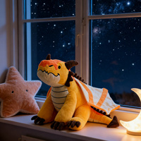 Peluches Dragon Warmble Personnalisées, Adorables Animaux en Peluche Dragon Fantastiques, Jouet en Peluche Chauffant et Lesté