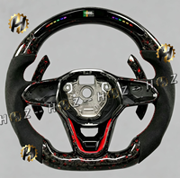 Volant personnalisé HZ en fibre de carbone et cuir à 3 branches avec LED et couleur personnalisée pour Volkswagen ID7 ID3 MK8 Touareg Golf GTI