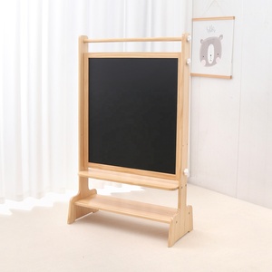 Chevalet en bois de pin 4-en-1 pour enfants, tableau magnétique double face et tableau blanc, montage <span class=keywords><strong>facile</strong></span> - Product Image 3